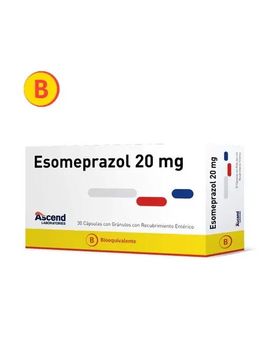 ESOMEPRAZOL 20 MG X 30 CAPSULAS