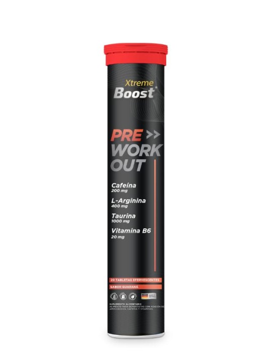  XTREME BOOST PRE WORK OUT TAB EFE GUARANA X 20 UND