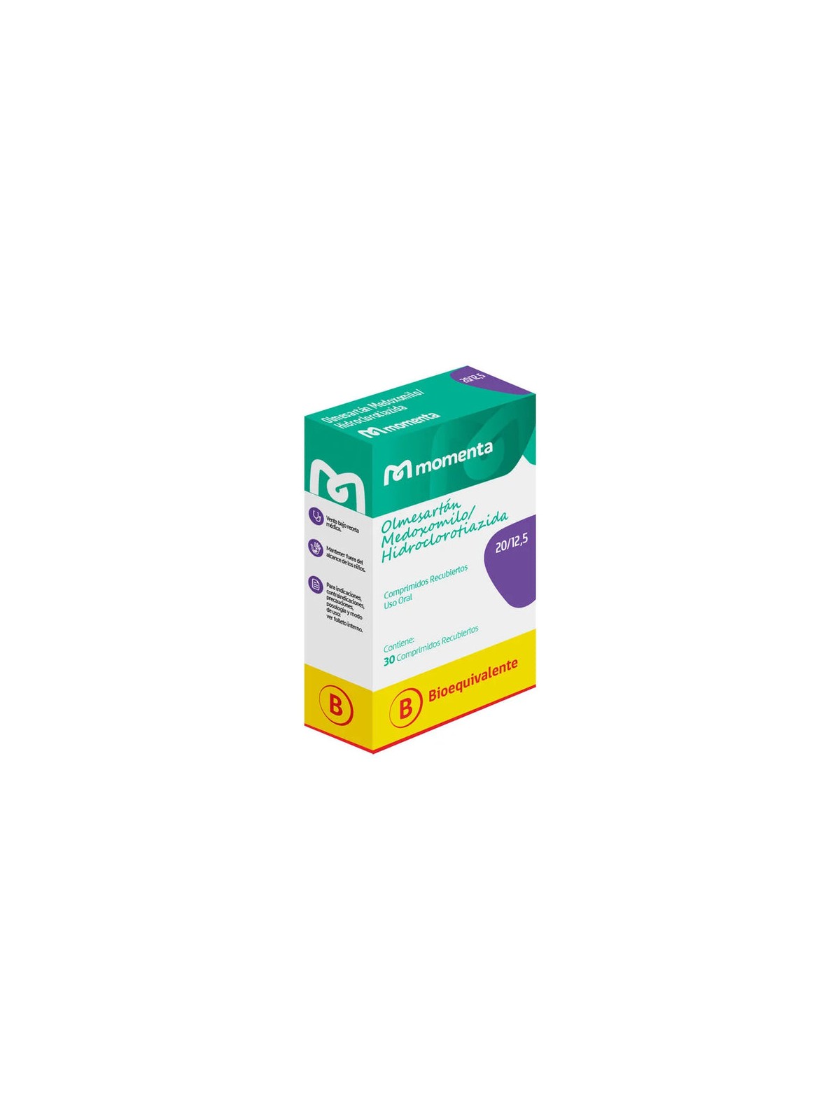 OLMESARTAN / HIDROCLOROTIAZIDA 20/12,5MG X 30 COM