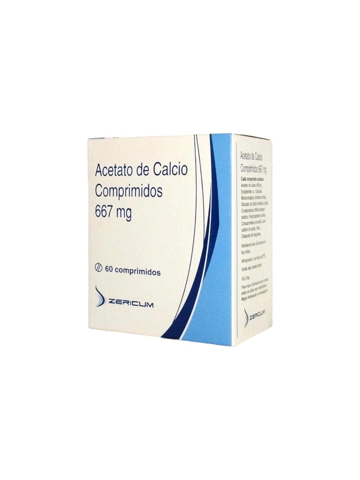 CENABAST ACETATO DE CALCIO 667 MG X 60 COMPRIMIDOS