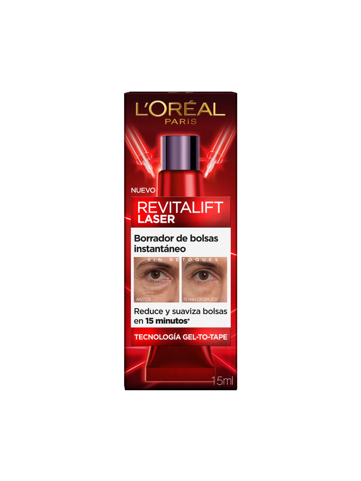 LOREAL REVITALIFT LASER BORRADOR OJERAS X 15ML