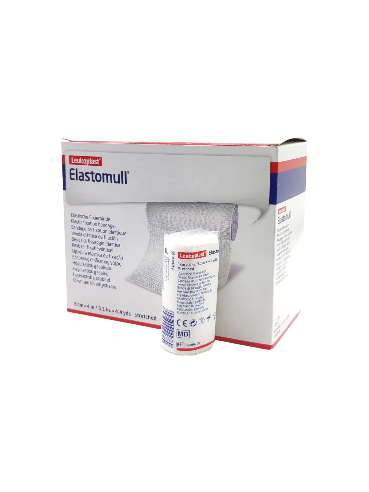 CAJA VENDA DE GASA ELASTOMULL 8CM X 4M