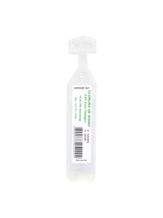 CLORURO DE SODIO 0.9%  10ml X 50 AMPOLLAS