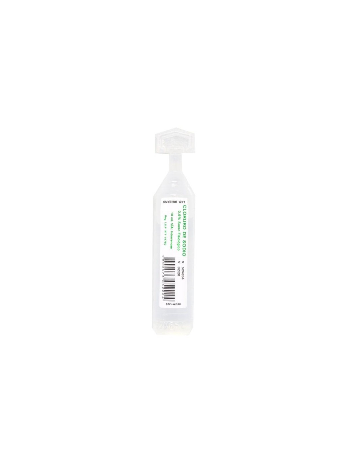 CLORURO DE SODIO 0.9%  10ml X 50 AMPOLLAS