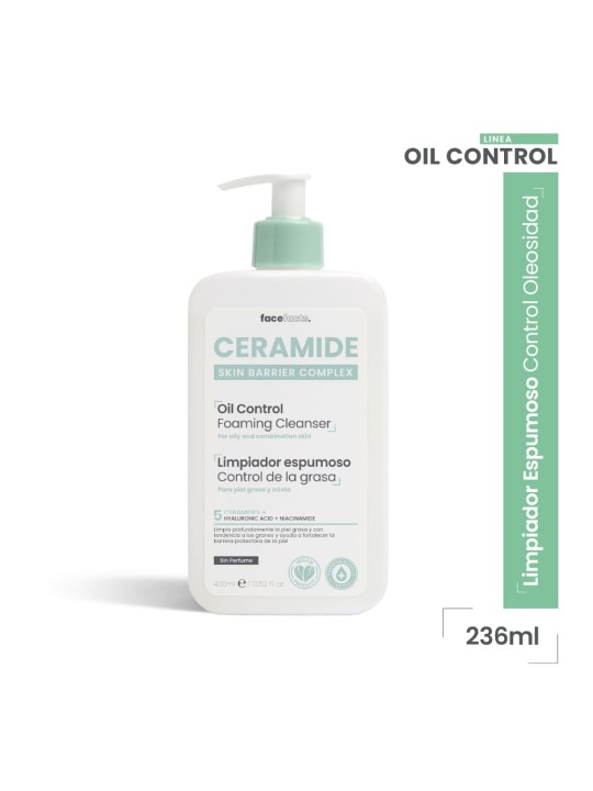 CERAMIDE GEL LIMPIADOR ESPUMOSO OIL CONTROL X 400ML