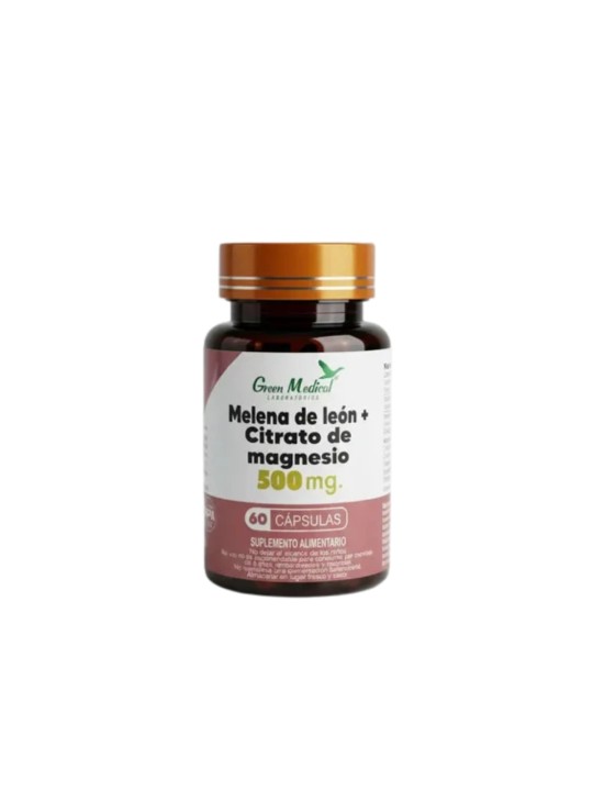MELENA DE LEON + CITRATO DE MAGNESIO X 60 CAP GREEN MEDICAL