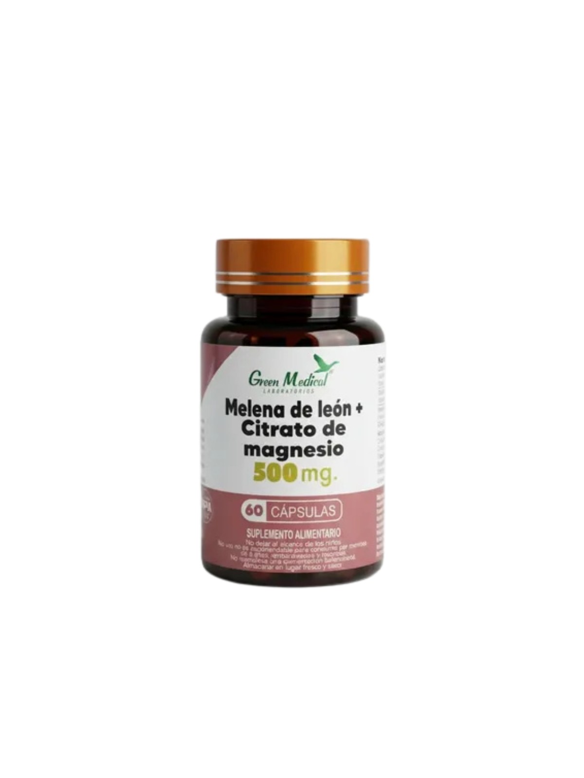 MELENA DE LEON + CITRATO DE MAGNESIO X 60 CAP GREEN MEDICAL