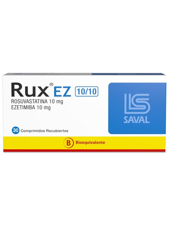 RUX EZ 10/10 MG X 30 COMPRIMIDOS RECUBIERTOS