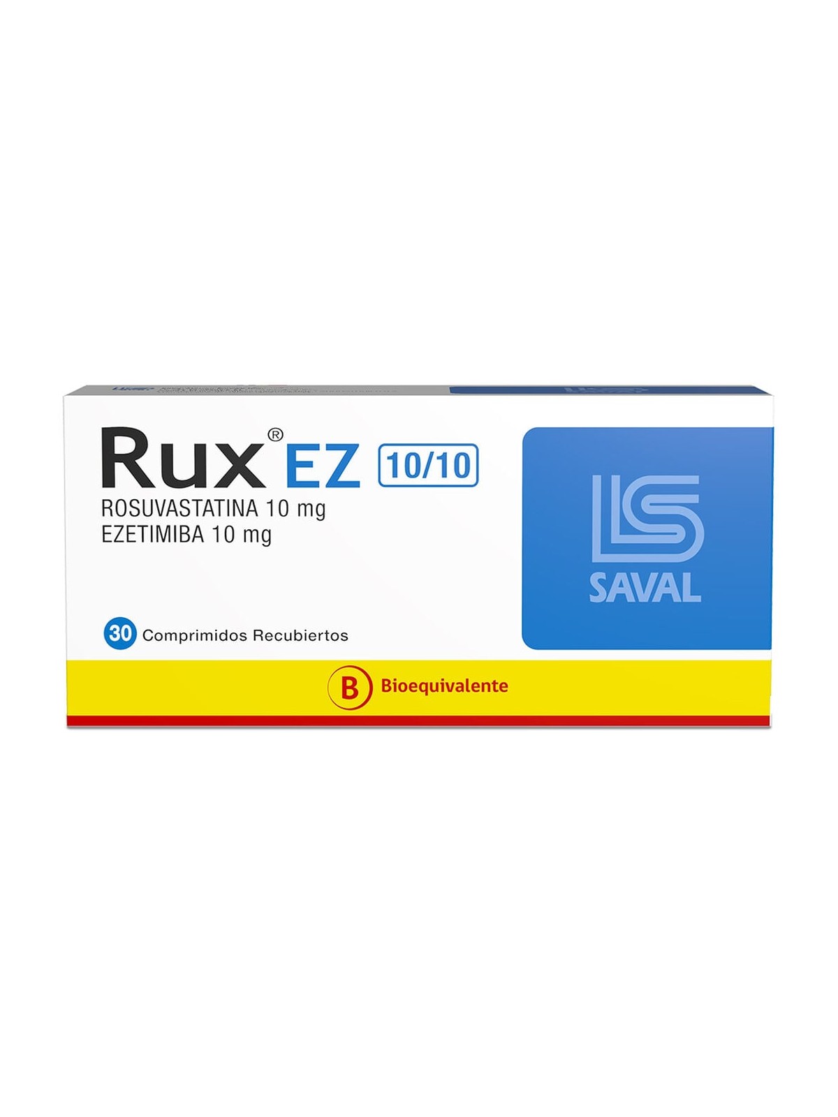 RUX EZ 10/10 MG X 30 COMPRIMIDOS RECUBIERTOS
