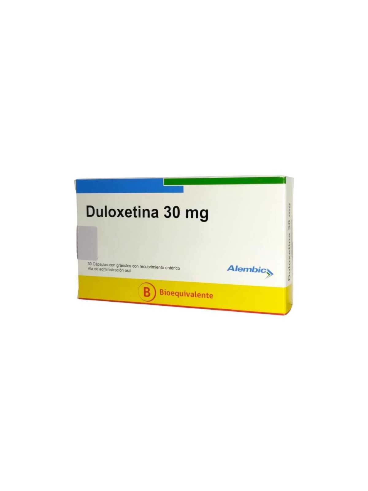 DULOXETINA 30MG X 30 CAPSULAS