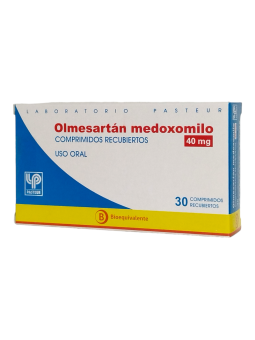 OLMESARTAN 40 MG X 30 COMPRIMIDOS RECUBIERTOS