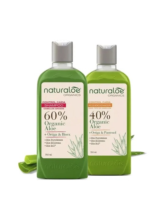 NATURALOE PACK SHAMPOO + ACONDICIONADOR CONTROL CAÍDA