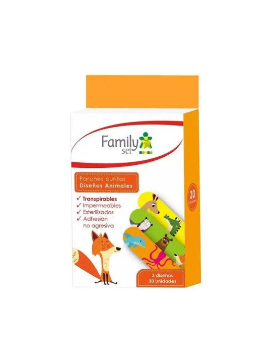F SET PARCHES PARA NIÑOS DE ANIMALES X 30