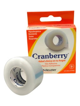 CRANBERRY TELA ADHESIVA PLASTICA 2.5CM X 9M