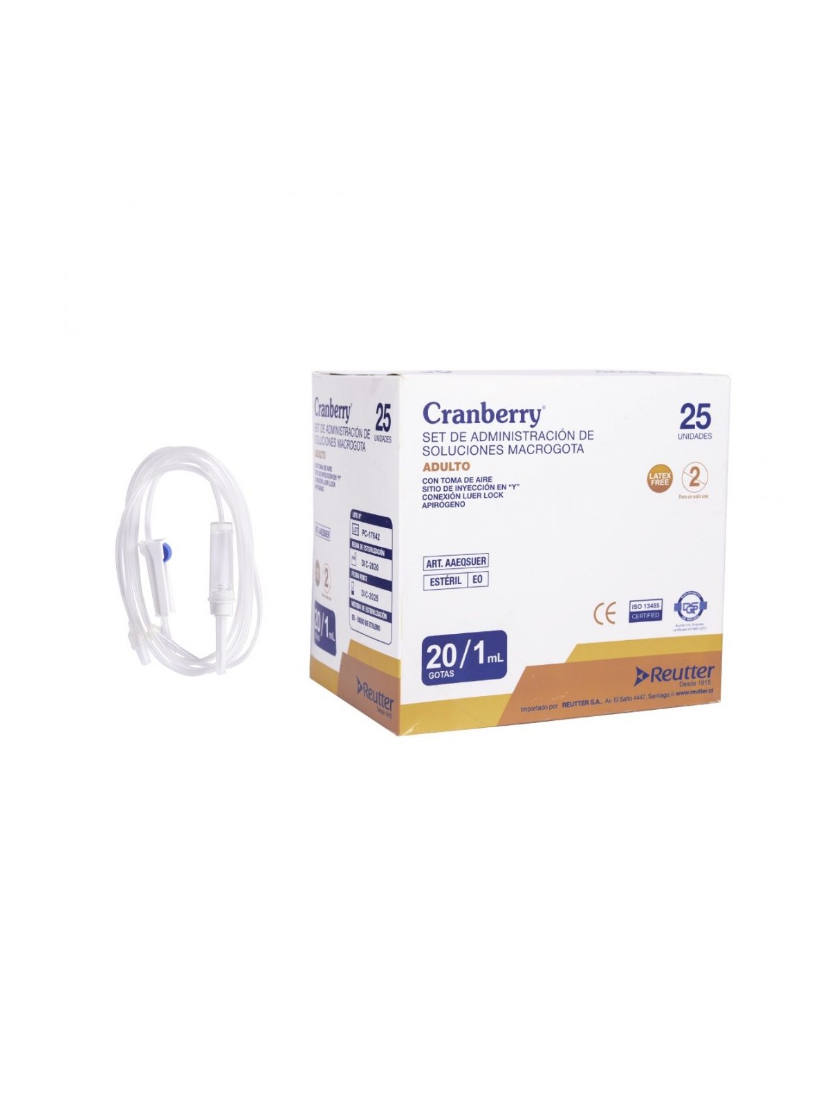 CRANBERRY BAJADA SUERO MACROGOTEO ADULTO X 25 UNIDADES