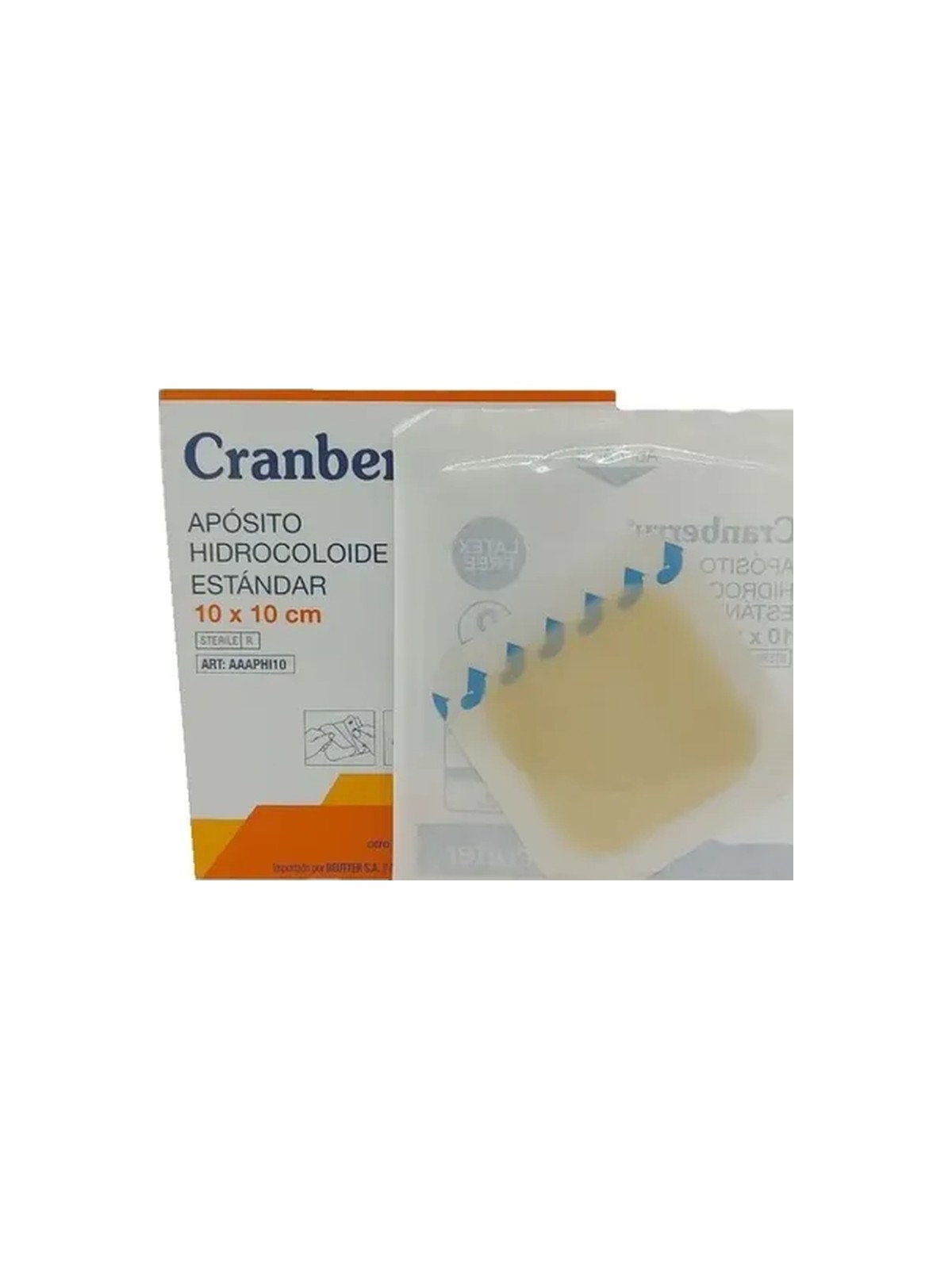 CRANBERRY APOSITO HIDRCOLOIDE ESTANDAR 10 X 10CM X 1 UNIDAD
