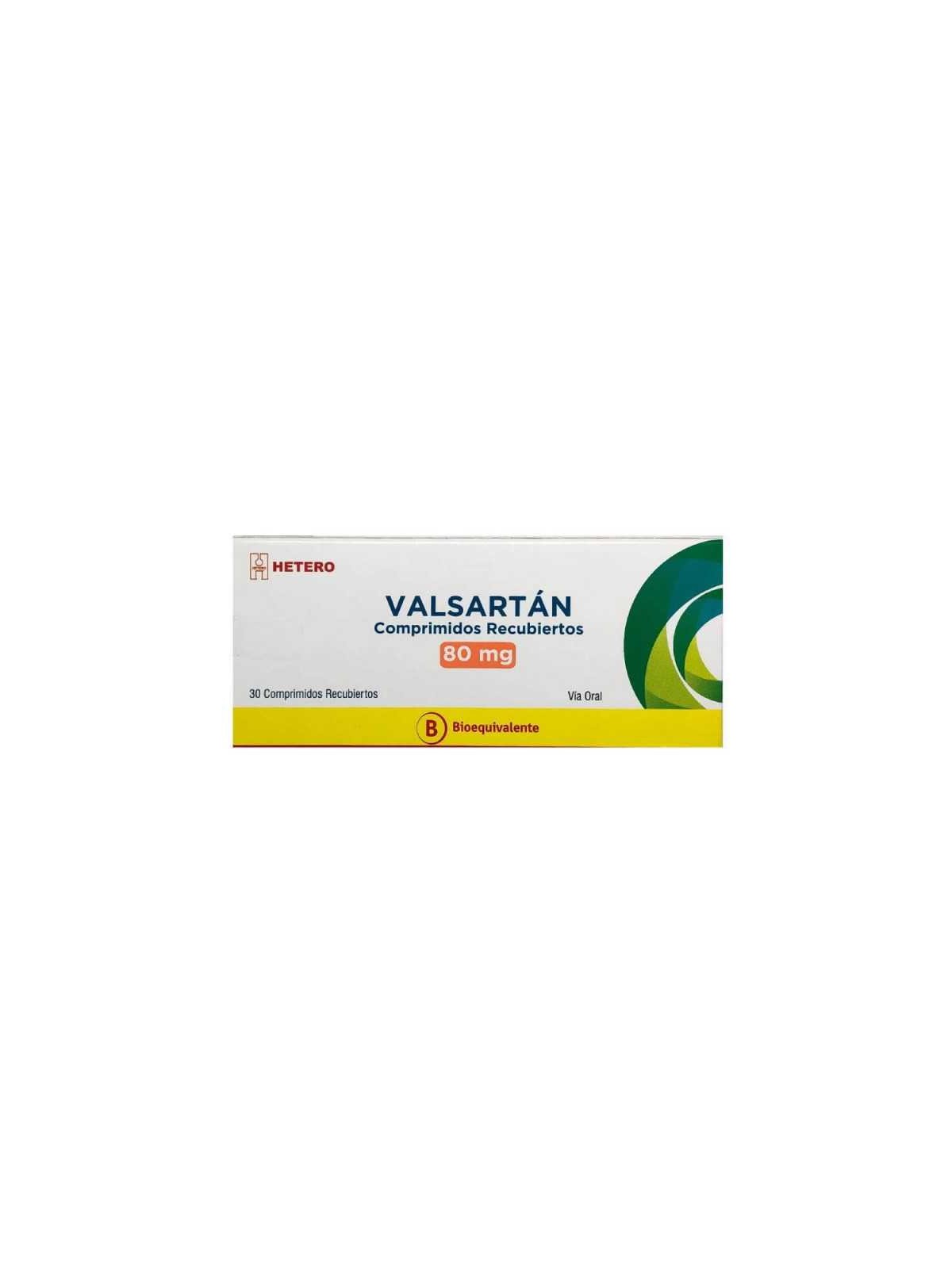 VALSARTAN 80 MG X 30 COMPRIMIDOS