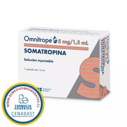 CENABAST OMNITROPE 5 MG/1,5ML SOL INY CGE 30 UI