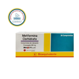 CENABAST METFORMINA 500MG X 30 COMPRIMIDOS LIBERACIÓN PROLONGADA