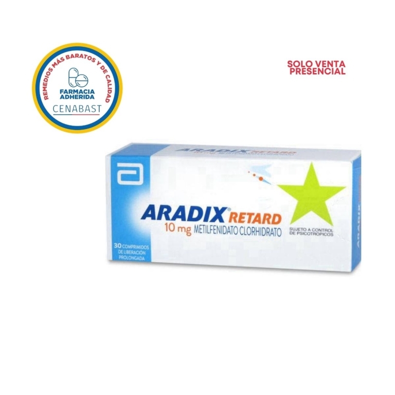CENABAST ARADIX RETARD 10 MG X 30 COMPRIMIDOS LIBERACION PROLONGADA
