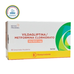 CENABAST VILDAGLIPTINA/METFORMINA 50/850MG X 60 COMPRIMIDOS RECUBIUERTOS