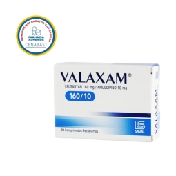 CENABAST VALAXAM  160 MG / 10 MG X 30 COMPRIMIDOS RECUBIERTOS
