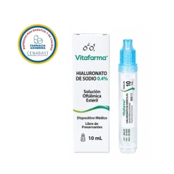 CENABAST HIALURONATO DE SODICO 0,4% X  10ML SOLUCIÓN OFTÁLMICA