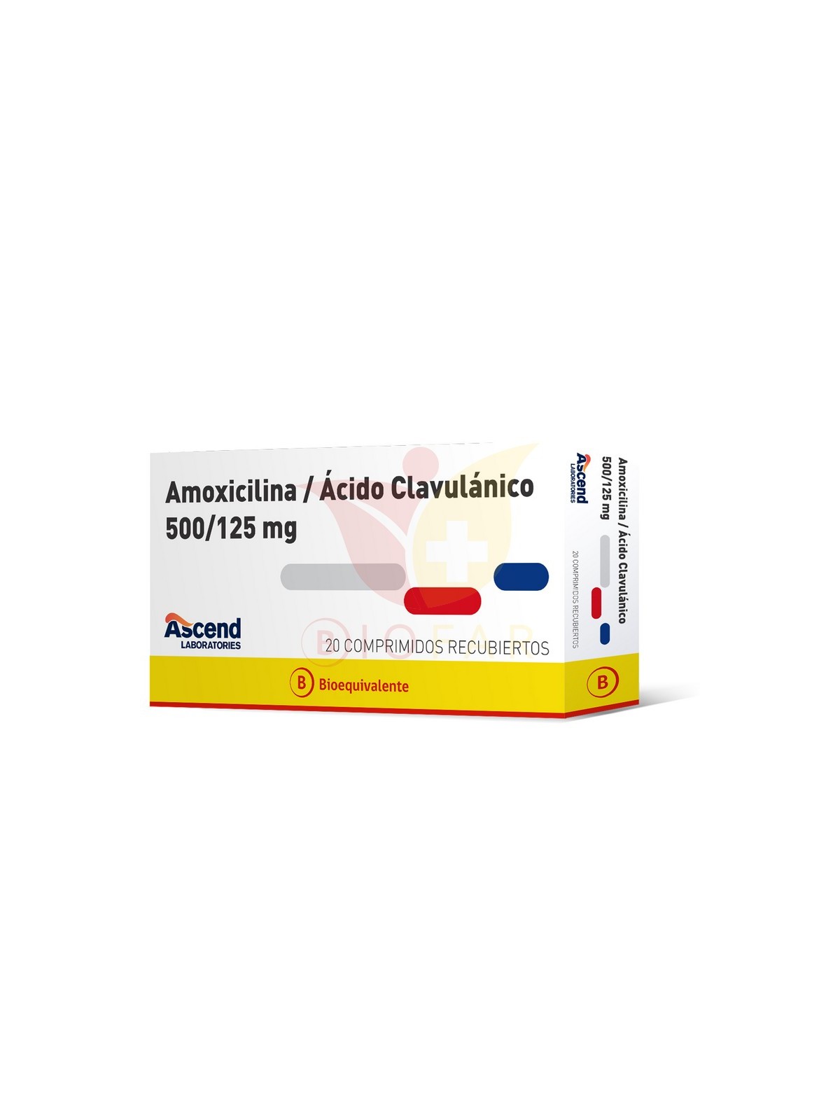 AMOXICILINA/CLAVUL 500/125 X 20 ASCEND