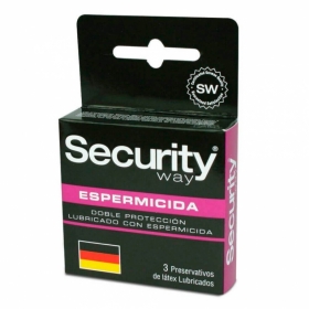 SECURITY ESPERMICIDA X 3