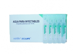 AGUA INYECTABLES 10ml X 1AMP