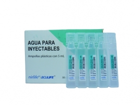 AGUA INYECTABLES 5ml X 1AMP